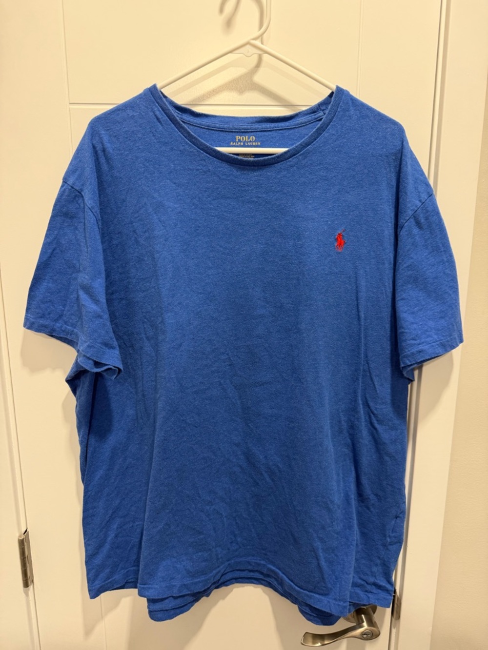 Polo by Ralph Lauren Royal Blue Crewneck T-Shirt with Red Pony